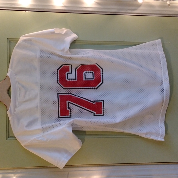 Women's Rio Grande size small white and red 76 football jersey - Picture 5 of 5